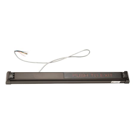 Schlage Electronics Exit Device, Aluminum, Dark Bronze Anodized Aluminum, Request-to-Exit Devices 672 36 313 RD